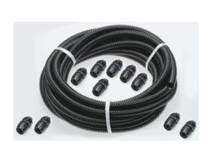 Zestaw przewodu elastycznego, Ø 25mm, dł. 10m, materiał: PVC, kolor: Czarny, IP54, IP55, IP67, RS PRO