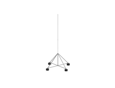 Maszt na czworonogu do zwodów poziomych wysokich 5m aluminium/ocynk ogniowy 65.5 AL/OG ZA 2P CZ 65125092