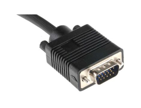 Zespół cyfrowych kabli wideo i monitorowych 7m Męskie złącze VGA HD15 to Męskie złącze VGA HD15 Czarny