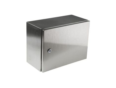 Szafka ścienna rozdzielcza, materiał: Stal nierdzewna typu 304, IP66, 400 x 300 x 200mm, RS PRO