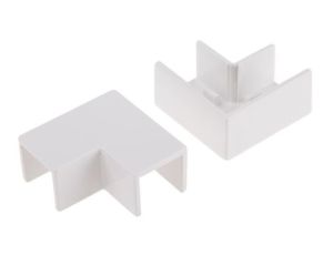 Kątownik płaski do koryt kablowych PVC Kąt płaski 16 x 16mm RS PRO