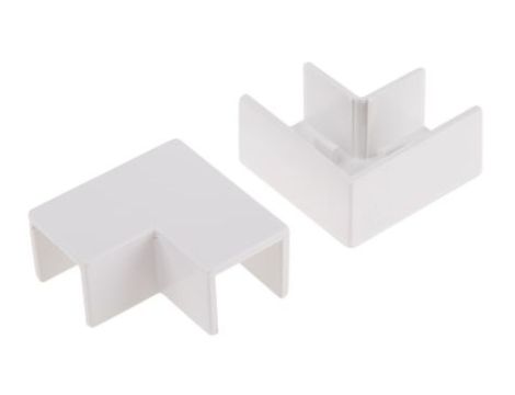 Kątownik płaski do koryt kablowych PVC Kąt płaski 16 x 16mm RS PRO