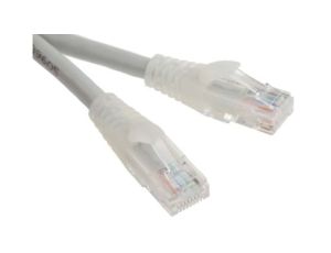 Kabel kategorii 6, Szary, Wtyk RJ45/męski RJ45dł.: 3m, mat. koszulki: PVC