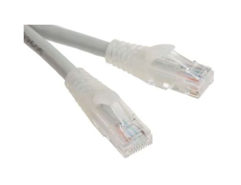 Kabel kategorii 6, Szary, Wtyk RJ45/męski RJ45dł.: 3m, mat. koszulki: PVC