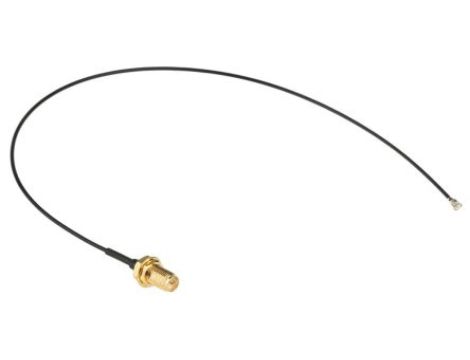 Kabel koncentryczny, RF, Czarny Wtyk RP-SMA Żeńskie U.FL 300mm, RS PRO Z zakończeniem