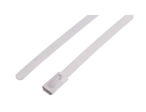Opaska kablowa 360mm 4,6 mm Stal nierdzewna z powłoką poliestrową 100 sztuk RS PRO