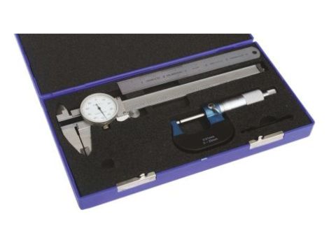 Dial Caliper, Micrometer i Rule Set