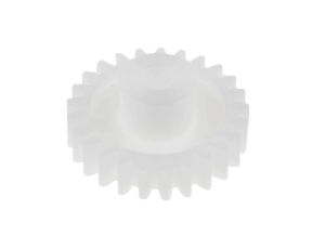 Koło zębate walcowe, moduł: 1, l.zębów: 25, śr. piasty: 11.7mm, śr. otworu: 5mm, POM