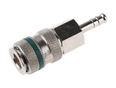 Szybkozłączka pneumatyczna, materiał Mosiądz, RS PRO Rectus 17, Schrader NW5