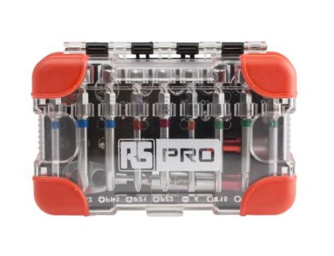 Zestaw końcówek wkrętakowych, materiał Stal nierdzewna, HEX 3, HEX 4, HEX 5, HEX 6, PH1, PH2, PH3, PZ1, PZ2, PZ3, SL4,