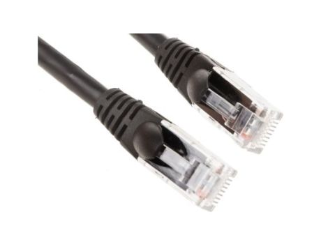 Kabel kategorii 6, Czarny, Wtyk RJ45/męski RJ45dł.: 500mm, mat. koszulki: LSZH