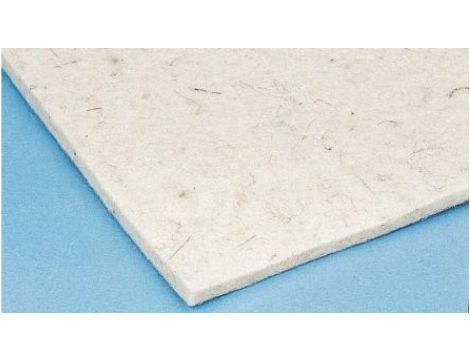 Arkusz filcowy, Wiskoza, wełna, dł.: 1m, szer.: 500mm, gr.: 1.5mm, biały,