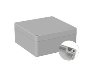 Obudowa ogólnego użytku ekranowana Szary IP66 Silikon, 120 x 122 x 55mm, RS PRO 5U3