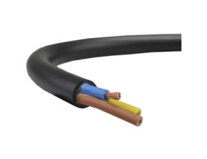 Przewód prądowy H05VV-F / OWY 500V 3x2,5 warsztatowy czarny linka Elektrokabel /100m/