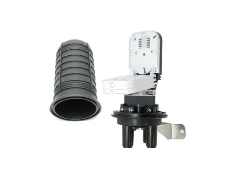 Mufa światłowodowa, kapturowa 48 spawów (4x12) pionowa IP68 TELCOLINE