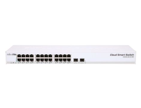 Switch 24x RJ45 1000Mb/s, 2x SFP+ MikroTik CRS326-24G-2S+RM