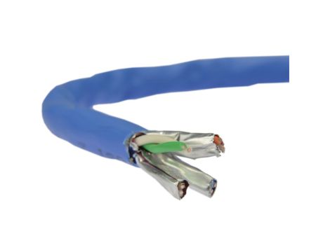 Kabel FTP kat.7 S/FTP 4x2x0,56 niebieski LSOH Telegärtner /500m/