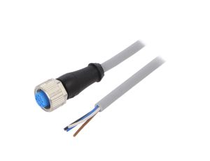 Przewód przyłączeniowy M12 PIN 4 proste 10m wtyk 250VAC 4A YF2A14-100VB3XLEAX