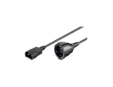 Kabel Adapter Zasilania IEC320 C14 na Schuko F Gniazdo 1.5m