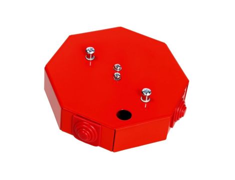Puszka przeciwpożarowa PIP-1AN R3x2x4 ośmiokątna, E90, rozgałęźna, wymiary 115x28x123mm, czerwony 84621616