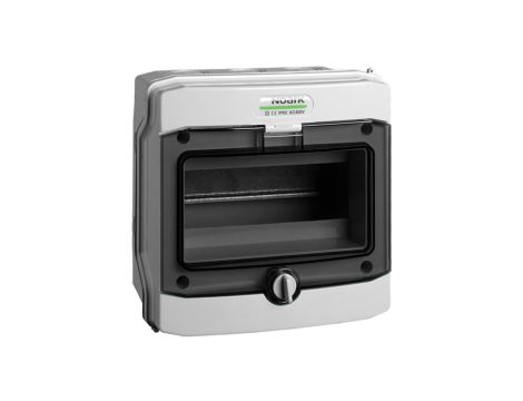 Rozdzielnica modułowa 1x6 natynkowa IP65 drzwi przeźroczyste PHS