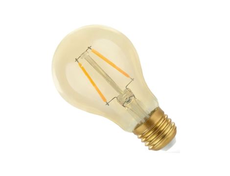 Żarówka led filament E27 2W A60 210lm duża kulka ciepła biała 2400K RETRO