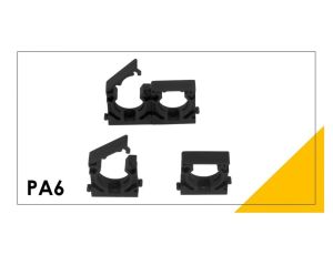 Uchwyt do peszla PA6 karbowanego czarny DN 17 nr kat. 795.117.1 /1szt./