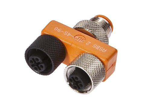 VK001011, rozdzielacz, 2x M12 3pin, M12 4pin, TPU 2xM12-Dose 3pol,1xM12-Stckr 4pol,90