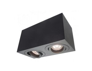 Spot z podwójnym regulowanym źródłem światła LYON na GU10 czarny LP-5881/2SM BK Light Prestige