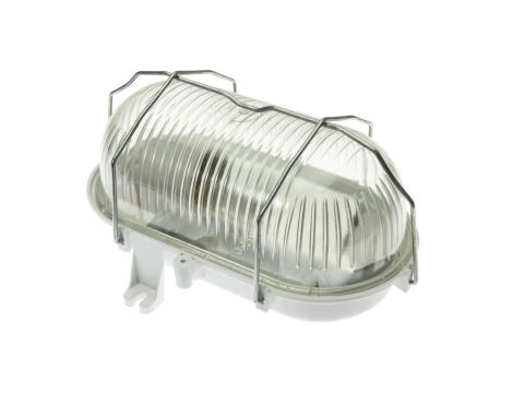 Oprawa kanałowa OWAL 100 E27 z siatką metalową, klosz z poliwęglanu IP44 D.3152P