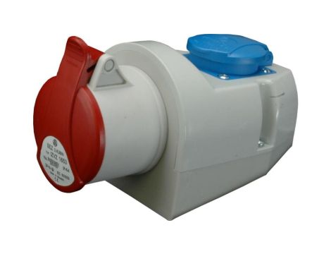 Gniazdo siłowe stałe 5P 16A/400V + 16A/230V IZVZ 1653