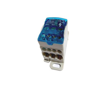 Blok rozdzielczy mostek na szynę 6-16mm 80A