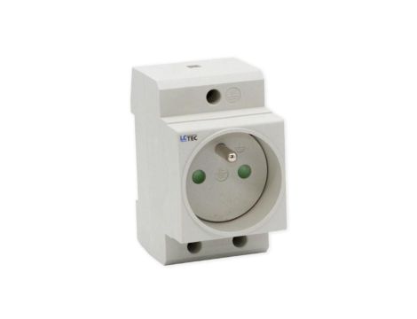 Gniazdo z uziemieniem na szynę DIN 16A 250V TH35