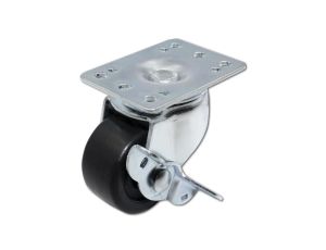 Qoltec Zestaw kółek z gwintem i hamulcem do szaf Rack 19 4szt.