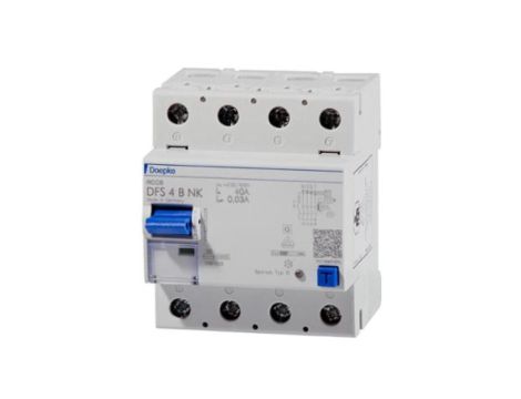WYŁĄCZNIK DFS4 040-4/0,03-B NK RÓŻNICOWO-PRĄDOWY 3-FAZOWY 72134995