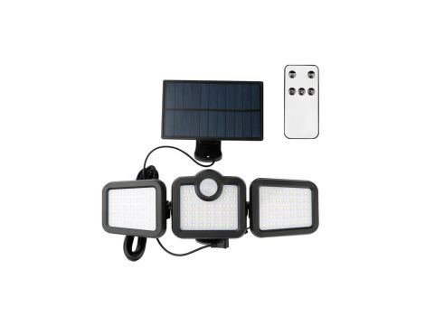 Lampa solarna LED SUNARI FLS-04 108*SMD PIR 8W 600lm 6000K 2400mAh Li-Ion Forever Light RTV100325