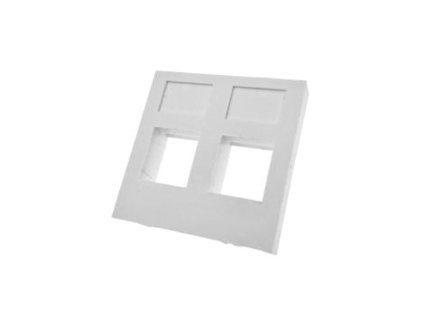 Adapter 45x45 2xRJ45 (płaski) ALANTEC