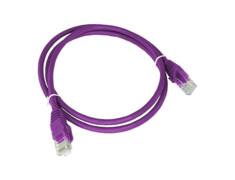 Patch-cord U/UTP kat.6A LSOH fioletowy 2m ALANTEC
