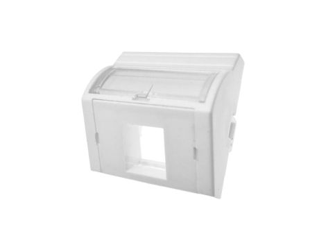 Adapter 45x45 1xRJ45 (wypukły kątowy) ALANTEC