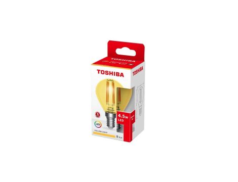 TOSHIBA LED FILAMENT (YELLOW) G45 E14 4.5W/10szt./