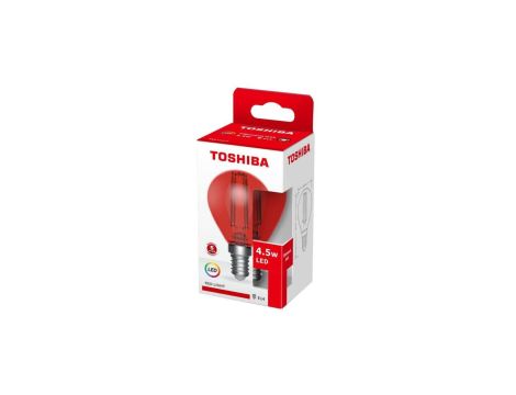 TOSHIBA LED FILAMENT (RED) G45 E14 4.5W/10szt./