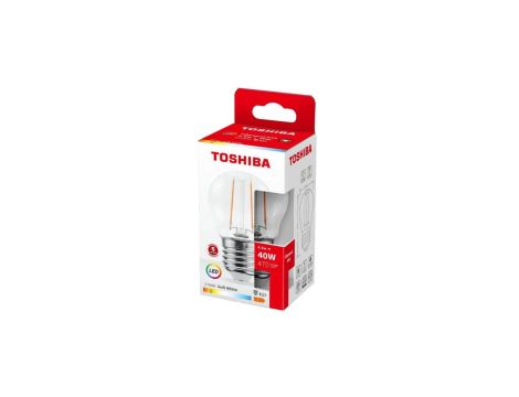 TOSHIBA LED FILAMENT G45 E27 4.5W 2700K/10szt./
