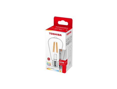 TOSHIBA LED FILAMENT ST64 E27 7W 2700K/10szt./