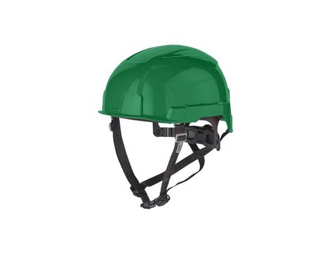 Kask ochronny przemysłowy do pracy na wysokościach niewentylowany, zielony BOLT™200 MILWAUKEE