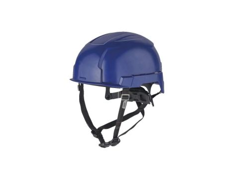 Kask ochronny przemysłowy do pracy na wysokościach niewentylowany, niebieski BOLT™200 MILWAUKEE