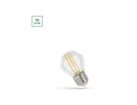 Żarówka LED KULKA E-27 230V 1W COG NW CLEAR SPECTRUM