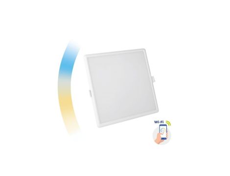 ALGINE DOWNLIGHT 22W 230V 120st IP20 IK06 215x215 x38mm BIAŁY kwadrat CCT+DIM Wi-Fi SPECTRUM SMART