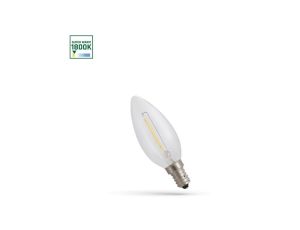 LED ŚWIECOWA E-14 230V 1W COG 1800K CLEAR SPECTRUM