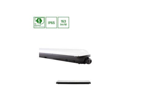 LIMEA GIGANT HERMETYK 600mm 20W NW 230V 120ST IP65 IK09 600x72x70mm CZARNY
