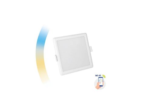 ALGINE DOWNLIGHT 6W 230V 120st IP20 IK06 112x112x 35mm BIAŁY kwadrat CCT+DIM Wi-Fi SPECTRUM SMART